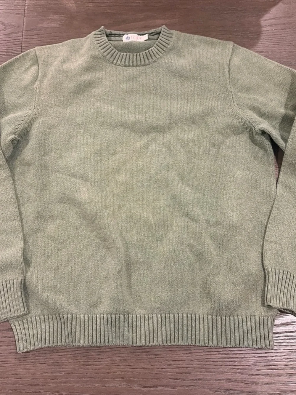 J. Crew Olive Green Crewneck Sweater